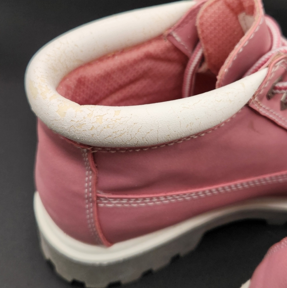 Route 66 Pink Lace-Up Work Boots - Womens Size 5.5 - Picture 6 of 7
